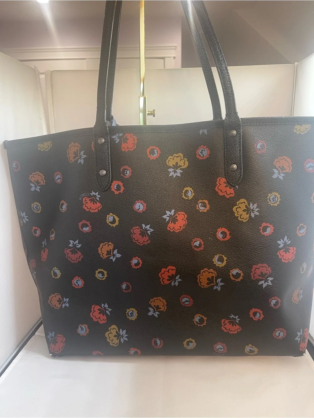 Coach Reversible City Tote with Primrose Floral Print